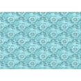 thumbnail image 1 of Ahgly Company Indoor Rectangle Patterned Tron Blue Area Rugs, 4' x 6', 1 of 6
