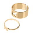 thumbnail image 4 of FENGGUIQU 2Ud Anillos Decorativos En Cobre Dorado Para Estilo Simple Y Moderno, 4 of 7