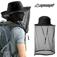 thumbnail image 5 of AYAMAYA Fishing Hat with Neck Face Cover, Sun Hat with Mesh , Anti Mosquito Gnats Net Hat for Hiking, Backpacking,Camping(Black), 5 of 7