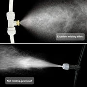 Outdoor Misting Cooling System with Advanced Filtration,50FT Misting Cooling System,15 Nozzles&Water Tap Adapter,Patio Misters for Cooling Kit,for Waterpark, Garden,Greenhouse, Canopy,Porch,Umbrella