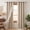 Beige, variant on Uledge Pink Blackout Curtains for Bedroom & Nursery, Double Layer Pom Pom Sheer Grommet Drapes for Girls Room, Light Blocking Window Panels, 52 x 84 Inch, Set of 2