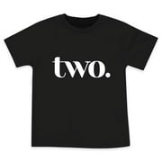 Two Year Old Birthday Tshirts for Second Bday Party for 2 Year Old Toddler Boys in Blue