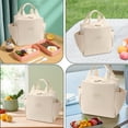 thumbnail image 5 of Lunch Bag with Handle for Women Men, 25*19*14cm Cute Corduroy Lunch Tote Bags, Reusable Insulated Lunch Box, Large Capacity Colorful Cooler Bag for Work Picnic Travel, Durable Portable Lunch Bag, 5 of 5