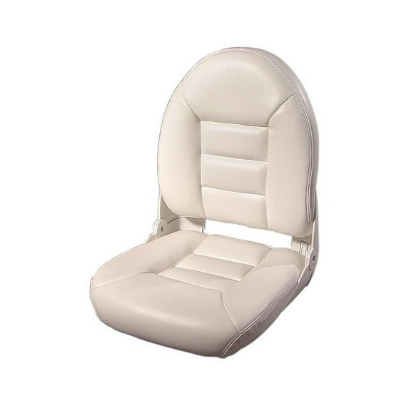 Tempress White Subtle Curves High Back Boat Seat