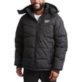 thumbnail image 1 of Chaqueta de invierno para hombre Reebok acolchada, aislante, con capucha, negra, talla L, 1 of 7