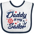 thumbnail image 3 of Inktastic My Daddy is My Sailor Boys or Girls Baby Bib, 3 of 4