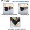 thumbnail image 5 of 8 Pack Anti-Slip Rubber Leg Caps for Chairs, Furniture, Tables, 5.0 cm (2-Inch), Square, Black, 5 of 5