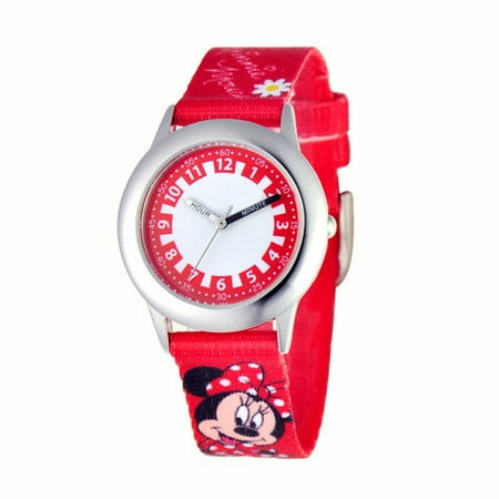 Disney Watches Girl's Minnie Mouse Time Teacher Watch