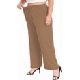 thumbnail image 3 of WUJINXIA Womens Plus Size High Waist Drawstring Wide Leg Palazzo Pants Casual Daily Trousers With Pockets 1X-5X, 3 of 6
