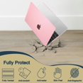 thumbnail image 2 of Étui Transparent pour Nouveau MacBook Pro 15 Pouces 2019 2018 2017 2016 A1990 A1707 Touch Bar/Touch ID, Étui Rigide de Protection pour Ordinateur Portable pour MacBook Pro 15,3 Pouces, Rose, 2 of 7