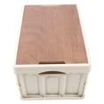 thumbnail image 4 of Riousery White Car Storage Box 30L / 7.9 Gallon Foldable Trunk Organizer for Home and Vehicle (16.9 x 11.4 x 2.3 inches / 43 x 29 x 6 cm), 4 of 8
