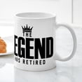thumbnail image 5 of CafePress - The Legend Has Retired Mugs - 11 oz Ceramic Mug - Novelty Coffee Tea Cup, 5 of 6