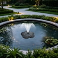 thumbnail image 7 of Solar-Powered Outdoor Water Fountain, Automatic Solar Floating Spout Weather-Resistant Compact Fountain for Courtyard Garden Pool Pond Bathroom Outdoor Landscaping, B, 7 of 7