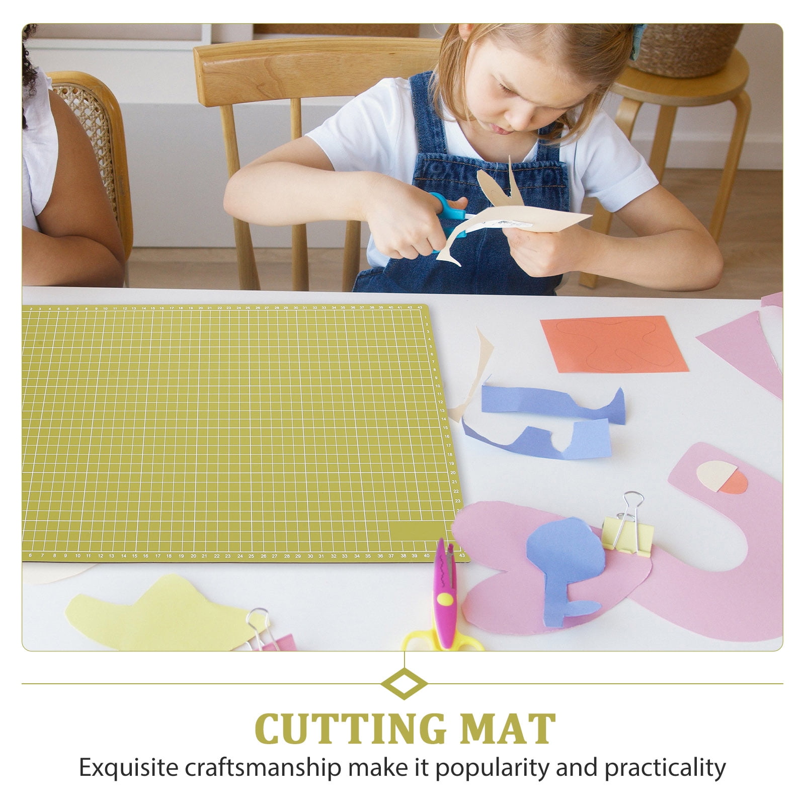 PENIKOKO Green Plastic Cutting Mat for Sewing, Crafting, Table Use, Engraving and Projects