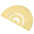 thumbnail image 4 of Bijoux en Métal en Laiton Massif Conception Mathématique Géométrie École Règle Triangle Protracteur Outils de Mesure, 4 of 8