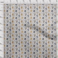 thumbnail image 4 of oneOone Polyester Spandex Gray Fabric Floral & Puppies Sewing Material Print Fabric By The Yard 56 Inch Wide, 4 of 5