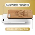thumbnail image 6 of Case Yard Wooden Case Outside Soft TPU Silicone Slim Fit Shockproof Wood Protective Phone Cover for Girls Boys Men and Women Supports Wireless Charging Don't Tread On Me Design case for iPhone-8-Plus, 6 of 7