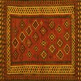 thumbnail image 1 of Ahgly Company Indoor Square Oriental Yellow Traditional Area Rugs, 6' Square, 1 of 4