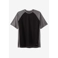 thumbnail image 2 of KingSize Men's Big & Tall Cling-Free Raglan Short Sleeve Swim Shirt, 2 of 5