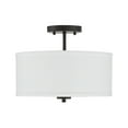 thumbnail image 5 of Trade Winds Cassie Drum Semi-Flush Mount Ceiling Light in Matte Black, 5 of 5