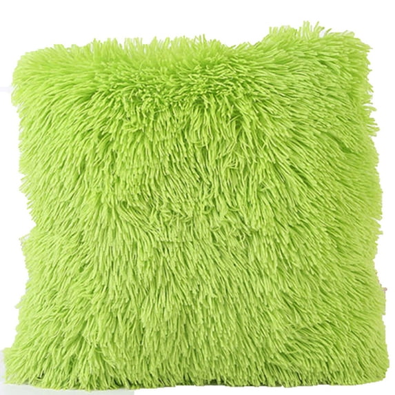 Douhoow Pillowcase Short Plush Pillow Cover Square Plush Furry Pillowcase Cover Home Decoration