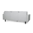 thumbnail image 3 of Benjara Apex Sofa, 3 Seater, 83 Inch, Modern Button Tufted, Light Gray Fabric, 3 of 5