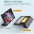 thumbnail image 3 of Case for All-New Samsung Galaxy Tab A 8.4 Inch 2020 Release Model SM-T307, Lightweight Slim Tri-fold Shell Leather Case Cover Fit Galaxy Tab A 8.4 2020 Tablet - Black, 3 of 7