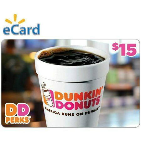 Dunkin Donuts $15 Gift Card (email Delivery)