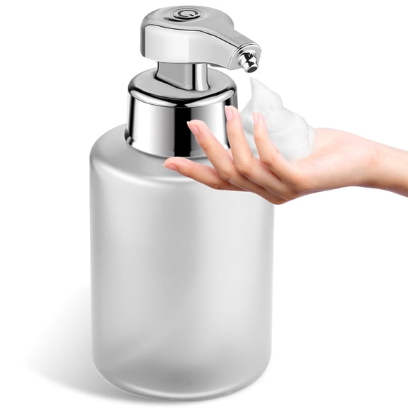 Automatic Soap Dispenser Foam Bathroom: Rechargeable Touchless Auto Smart Electric Plastic White Foaming Soap Dispenser - Kitchen - Hand Dish Lotion