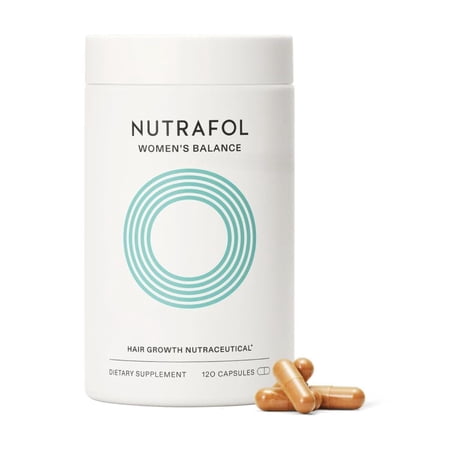 Nutrafol Women's Balance Hair Growth Supplements, Ages 45 and Up, Clinically Proven for Visibly Thicker Hair and Scalp Coverage, Dermatologist Recommended - 1 Month Supply