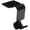 Black, variant on Raindrops Hanging Stocking Holder Metal Hook Decorative Fireplace Accessory 1Set 2.6x2.2x1.6In