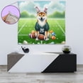 thumbnail image 4 of Happy Easter Hello Spring Shiba Inu Playing Football Tapestry Shibas Dog Lovers Gifts Idea Wall Hanging Backdrop Home Decor - 13003, 4 of 5