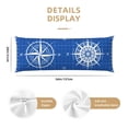 thumbnail image 3 of Fotbe Compass Funda para Almohada Corporal con Diseño, Funda de Microfibra Ultrasuave de 20x54 Pulgadas, Ropa de Cama Elegante, 3 of 7