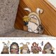 thumbnail image 5 of Cartoon Wooden Mini DIY Door Fairy Tale Gate Door Decoration Garden Courtyard Decor Fairy Elf Door Craft Ornament 2, 5 of 5