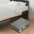 thumbnail image 6 of 1X Storage Bag Under Bed Storage Large Underbed Storage Bags Organizer Container Blankets Clothes Comforters Foldable Storage Bags With Clear Window Foldable Travel Bedroom Storage, 6 of 9