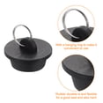 thumbnail image 4 of Tapón de drenaje de goma de 2 piezas con anillo colgante se adapta de 1-1/4 pulgadas a 1-3/8 pulgadas, negro, 4 of 6