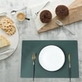 thumbnail image 4 of CSChome Placemat Faux Leather Placemats Heat Resistant Non-Slip Stain-Proof Reusable Rectangular Design for Home Kitchen, 4 of 6