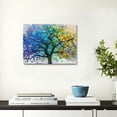 thumbnail image 4 of JRXY Colorful Tree Wall Art Natural Landscape Pictures Wall Decor Tree Canvas Print Home Decoration Artwork For Living Room Office Bedroom Bathroom Framed 20x16inch, 4 of 6