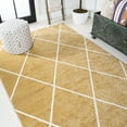 thumbnail image 5 of JONATHAN Y SUPERSOFT 8 x 10 Area Rug, Cole Minimalist Diamond Trellis - Gold/White, SEU102E-8, 5 of 10