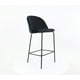 thumbnail image 1 of Silla Alta Tapizada para Barra de Cocina - Asiento Suave de Tela y Patas de Acero - Banco Desayunador Elegante para Uso Interior y Decoración del Hogar (Negro), 1 of 1