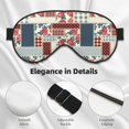 thumbnail image 4 of Naloa Patchwork In Country Style Print Sleep Mask for Sleeper, Light Blocking Sleeping Eye Mask for Women Men, Eye Shade with Adjustable Strap for Travel, Nap,Meditation, 4 of 7