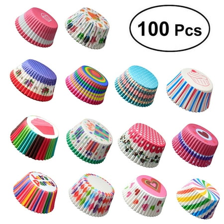 

100Pcs Lovely Cupcake Cake Paper Cup Baking Chocolate Glutinous Rice Tray Decor