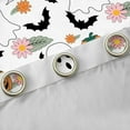 thumbnail image 4 of Feelyou Teens White Ghost Blackout Curtains Set of 2 (52x84 Each), Cartoon Halloween Bat Window Curtains, Farmhouse Floral Flower Curtains and Drapes, Blackout Curtains Room Decor, 4 of 6