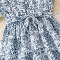 thumbnail image 5 of FYDUU Girl's Floral Dress Elegant Girls Dresses Summer Flutter Sleeves A-Line Midi Sundress Stylish Party Wear Kids Princess Dress 8 Years, 5 of 8