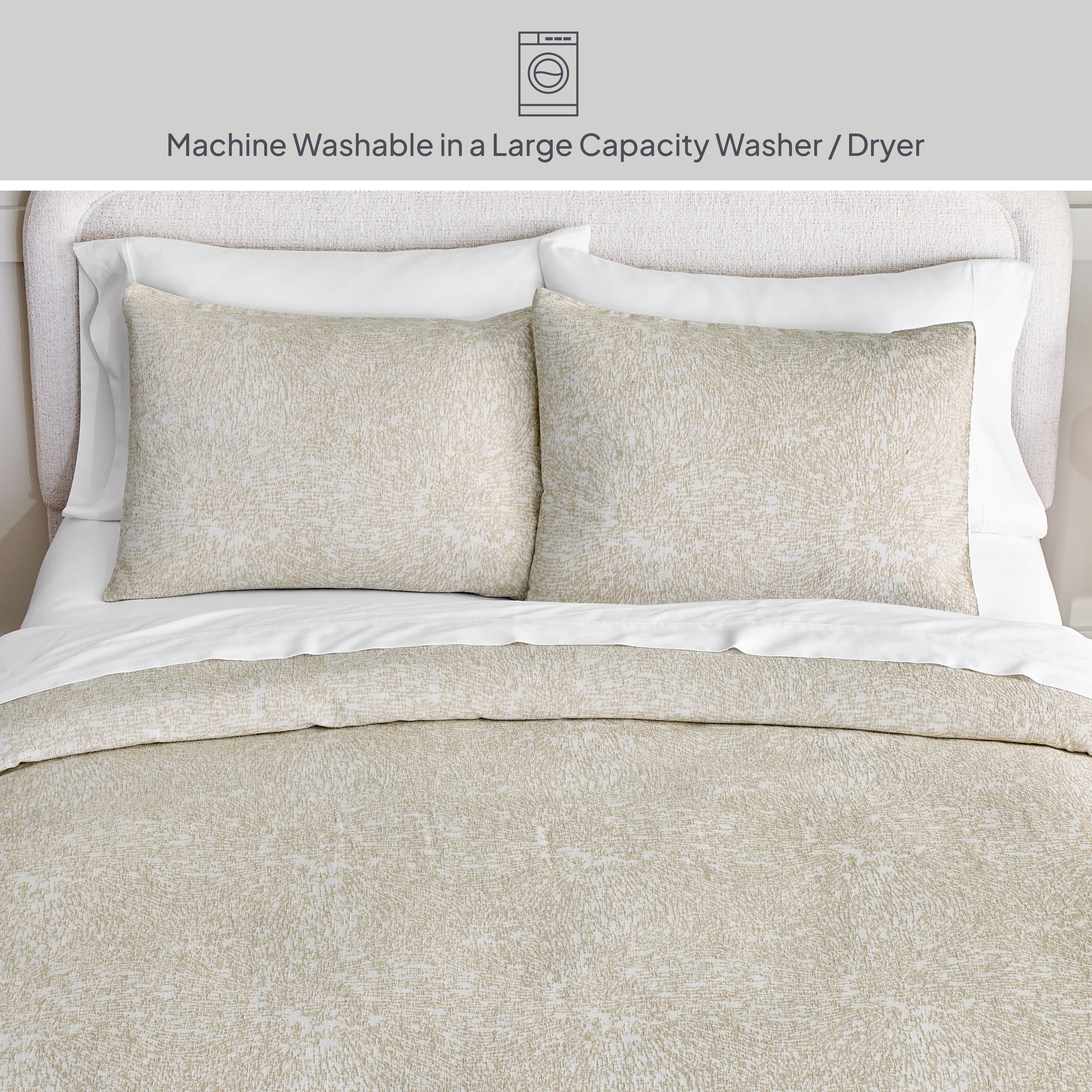 Better Homes & Gardens King Comforter Set, Heavy Weight Warmth, 3-Piece, Tan Chenille