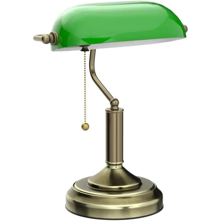 Cordless Lamp VsGotber Table Lamps Vintage Bankers Lamp Green