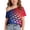 Multicolor7, variant on YUANxueke 4th of July Outfit Tops for Girls Short Sleeve Off the Shoulder Printed T-Shirt Summer Fashion USA Shirt for 5-14 Years