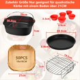 thumbnail image 2 of Accesorios para Freidoras de Aire para Airfryer XL 6.2 L, 5 L, 4.7 L, Accesorios para Freidoras de Aire Cuadradas XL Sin, 2 of 5
