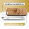 thumbnail image 6 of Case Yard Wooden Case Outside Soft TPU Silicone, Slim Fit Shockproof Wood Protective Phone Cover for Girls Boys Men and Women, Supports Wireless Charging Taurus Sign Design case for iPhone-SE, 6 of 7
