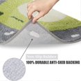 thumbnail image 4 of Alfombrilla de baño antideslizante de microfibra suave para ducha, absorbente de agua, lavable a máquina, 50 x 80 cm, azul, 4 of 5